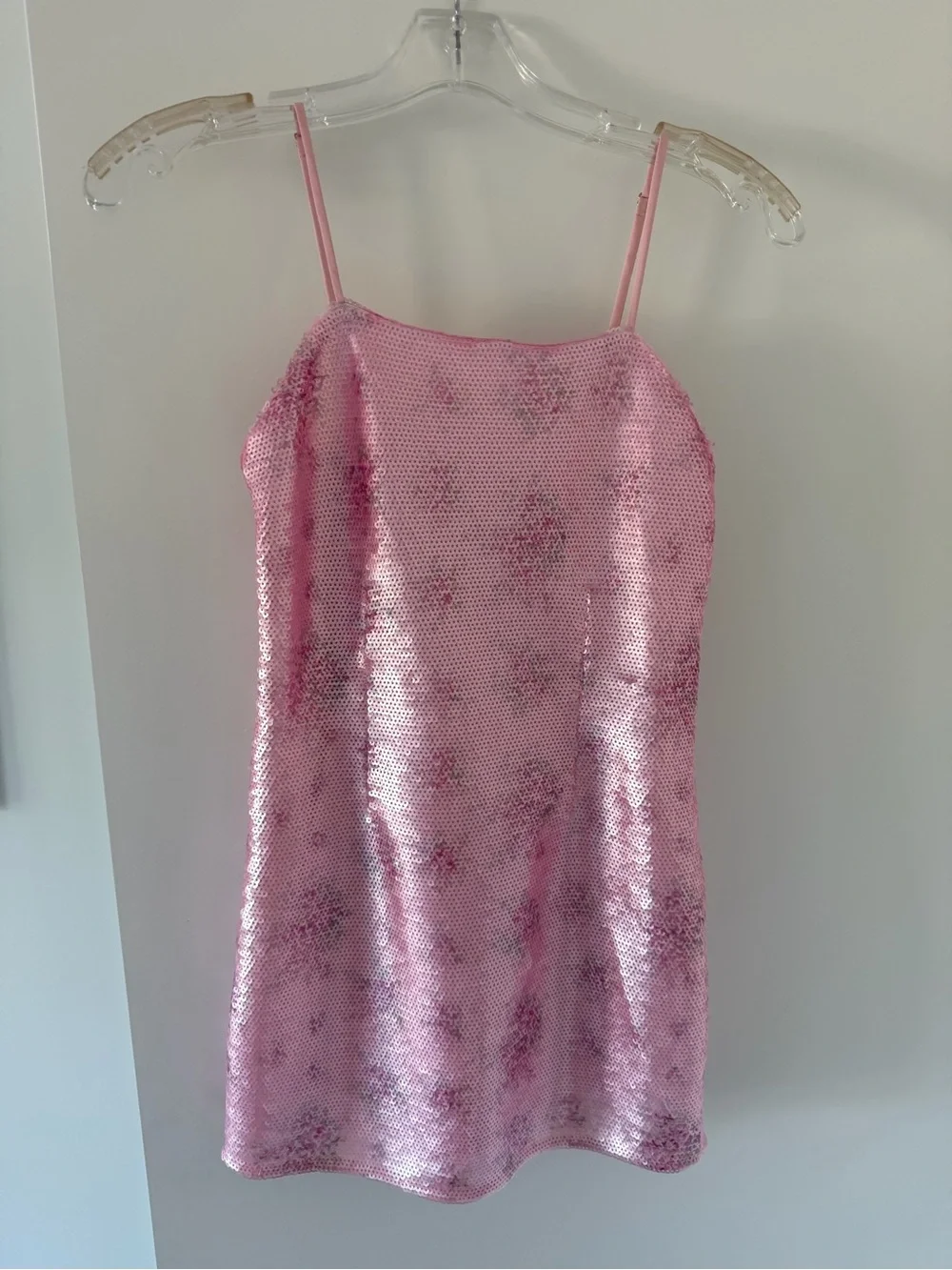 LoveShackFancy Blush Pink Sequin Dress 12Y